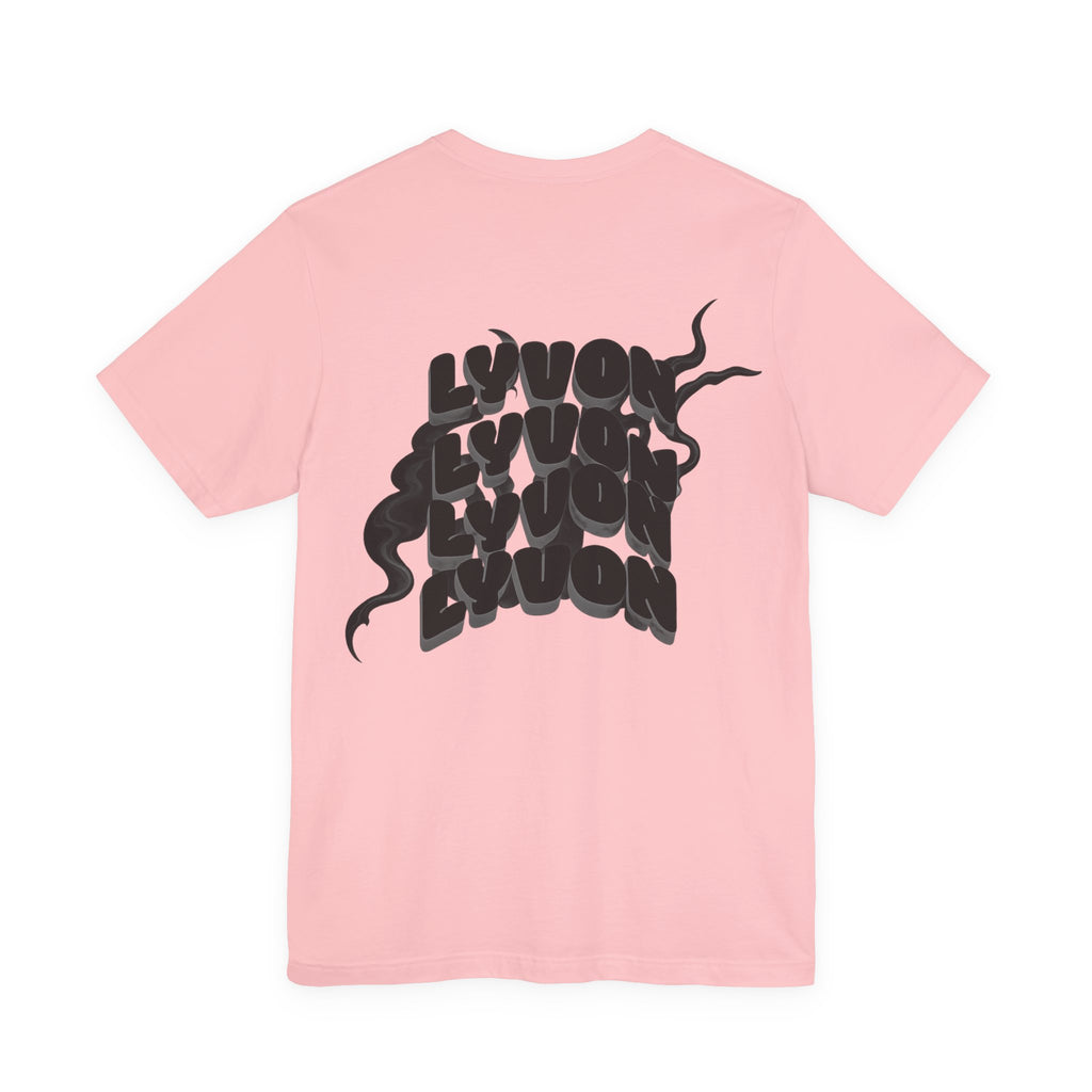 Lyon Retro Wave Tee — Graphic Back Print White T-Shirt