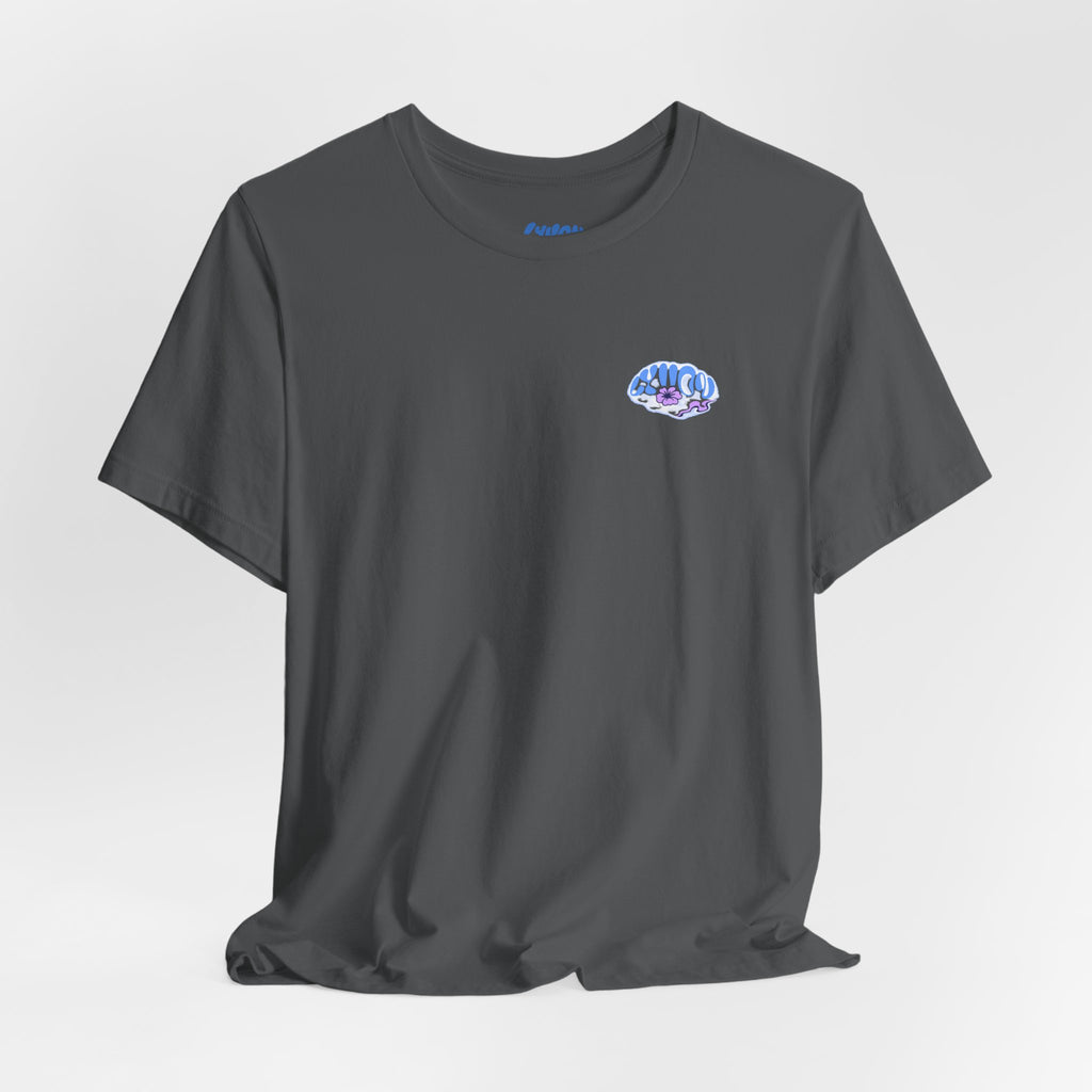 Psychedelic Wave Tee — 'Good Vibes' Retro Bubble Graphic T-Shirt