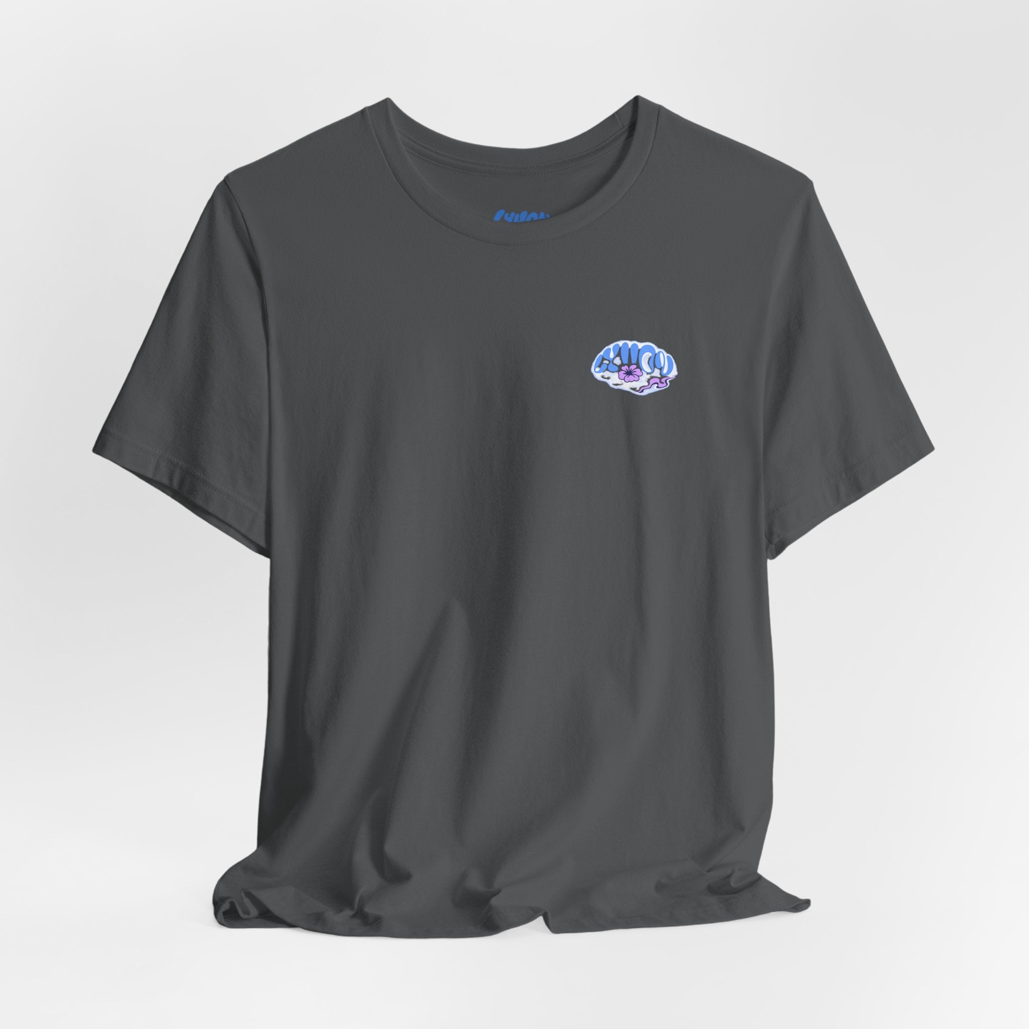 Psychedelic Wave Tee — 'Good Vibes' Retro Bubble Graphic T-Shirt