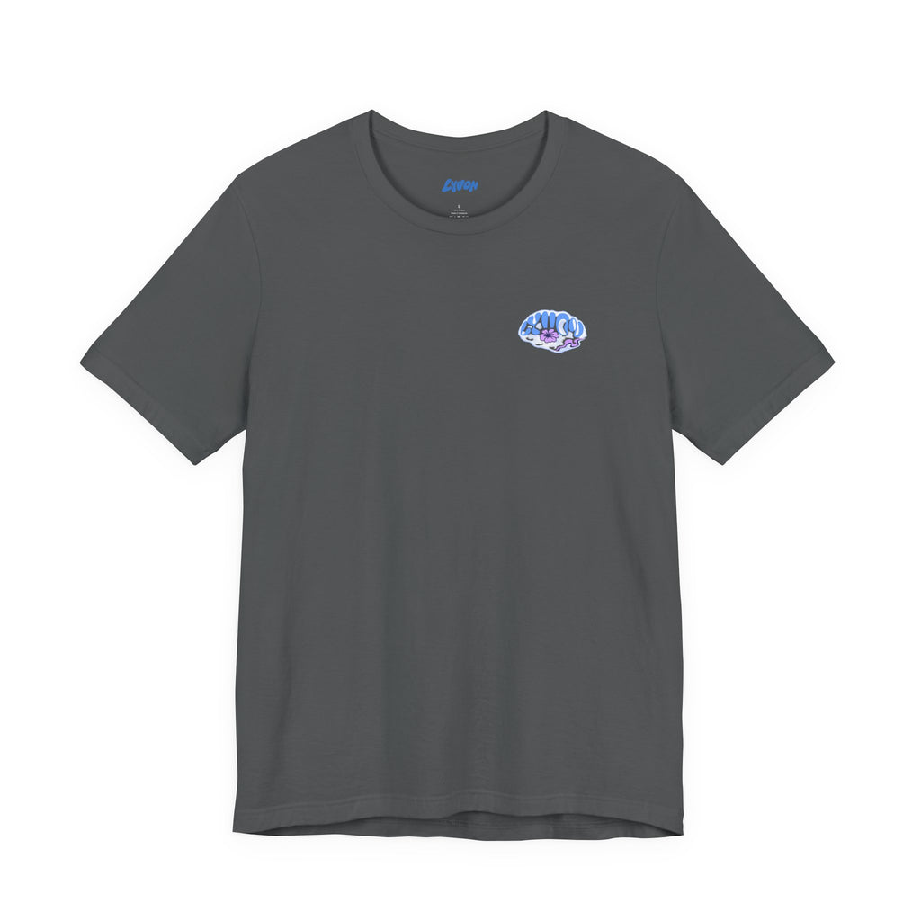 Psychedelic Wave Tee — 'Good Vibes' Retro Bubble Graphic T-Shirt