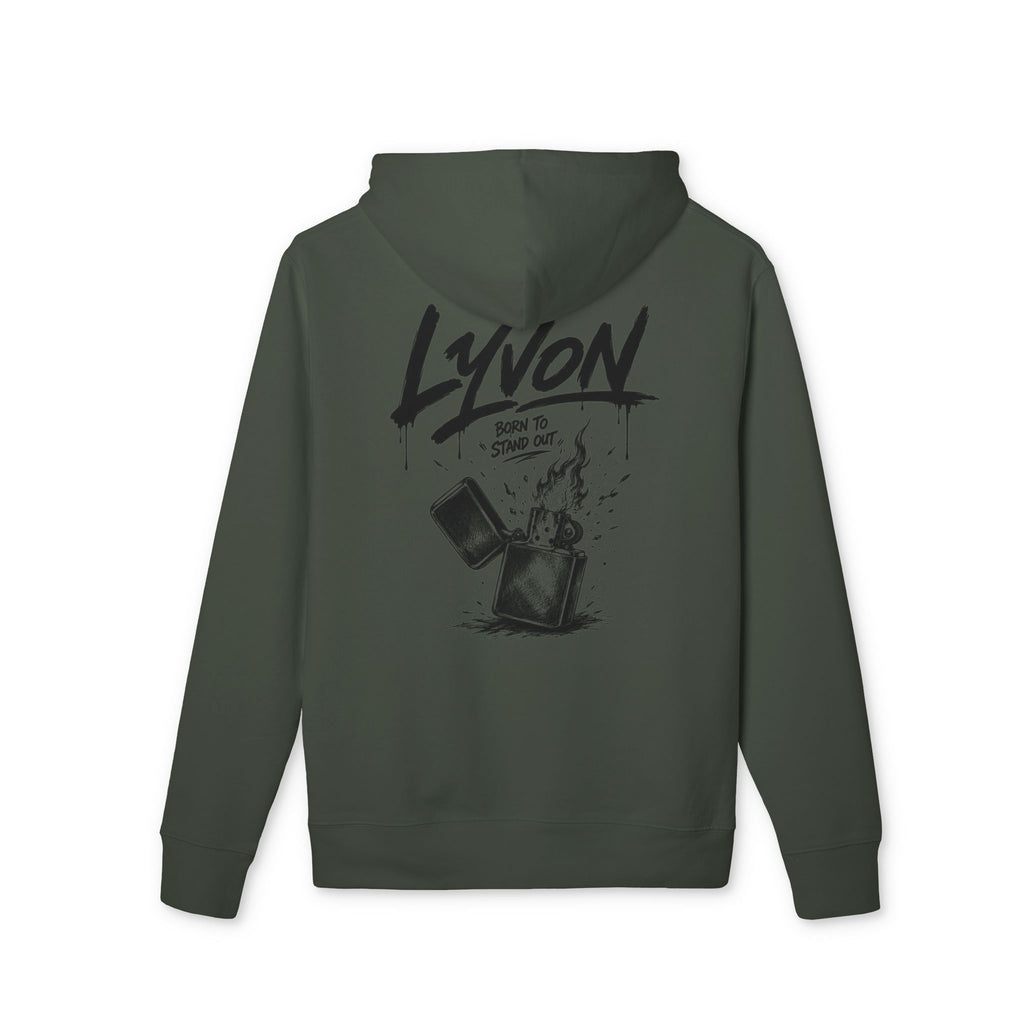 Lyvon 'Born to Stand Out' Hoodie — Graphic White Pullover