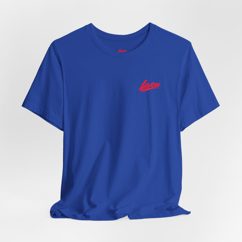 Yvon Heart Graphic Tee — Retro Script Logo T-Shirt