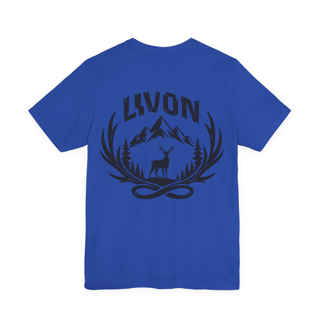 Mountain Deer Graphic Tee — LVVON Outdoor Crewneck T-Shirt
