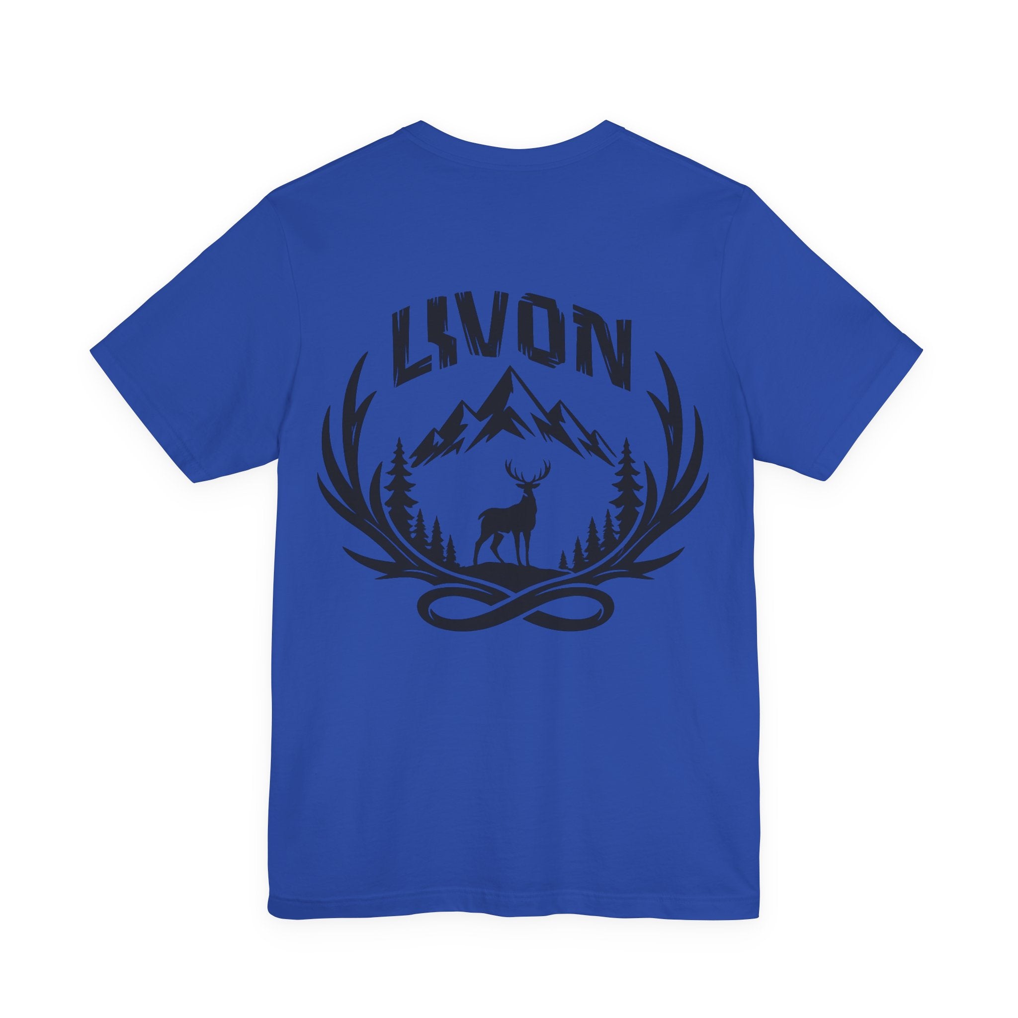 Mountain Deer Graphic Tee — LVVON Outdoor Crewneck T-Shirt