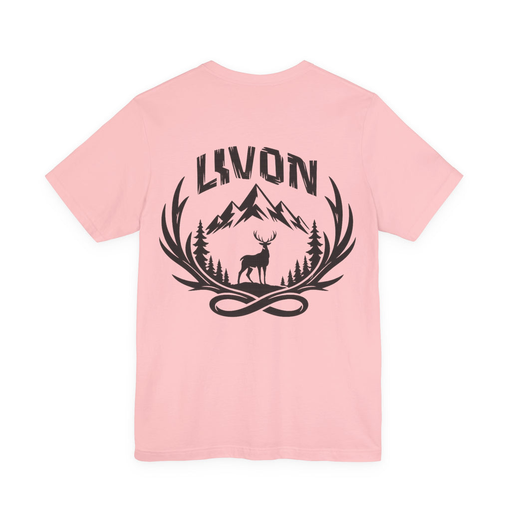 Mountain Deer Graphic Tee — LVVON Outdoor Crewneck T-Shirt