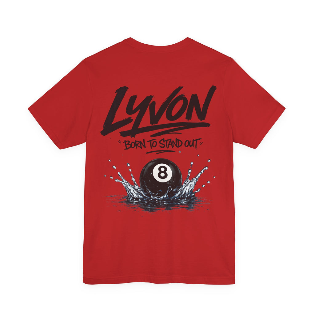 Lyvon 'Born to Stand Out' 8-Ball Splash T-Shirt