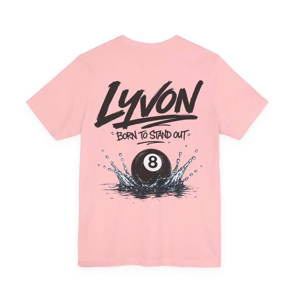 Lyvon 'Born to Stand Out' 8-Ball Splash T-Shirt