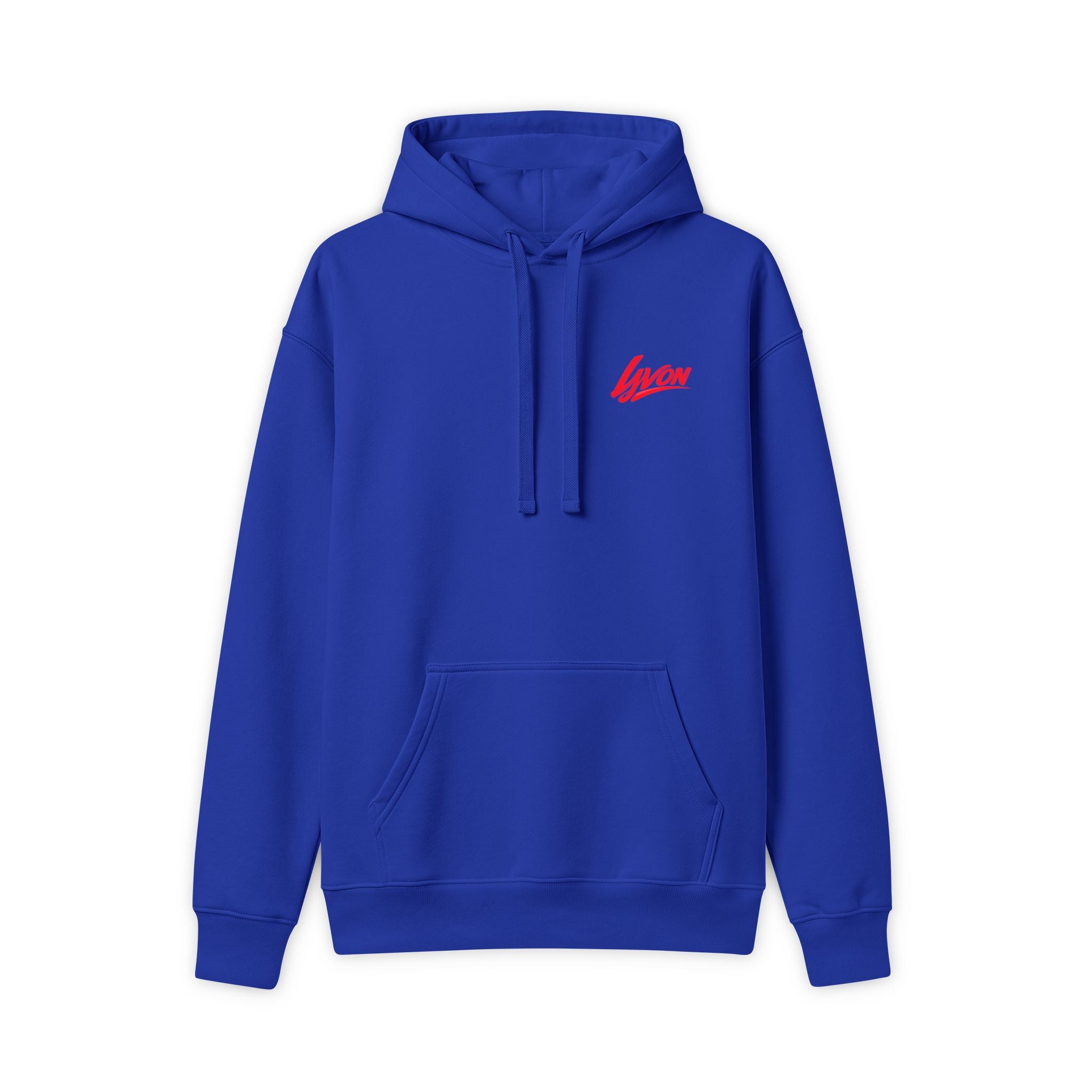 LYVON Heart Logo Hoodie — Sweat à Capuche Graphique Rouge