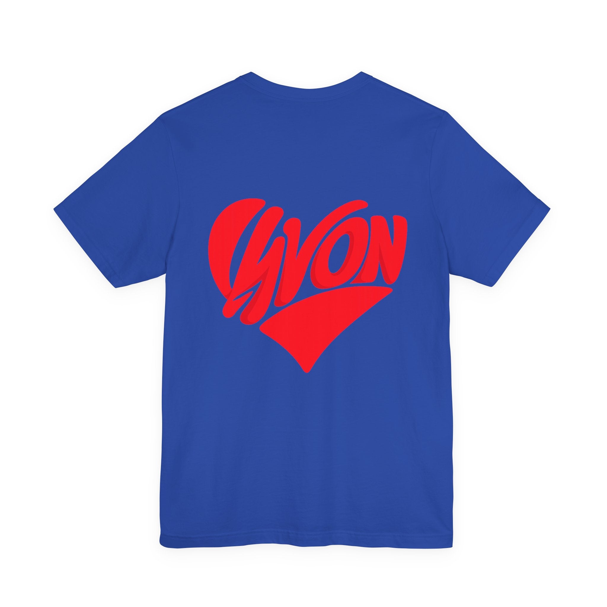 Yvon Heart Graphic Tee — Retro Script Logo T-Shirt