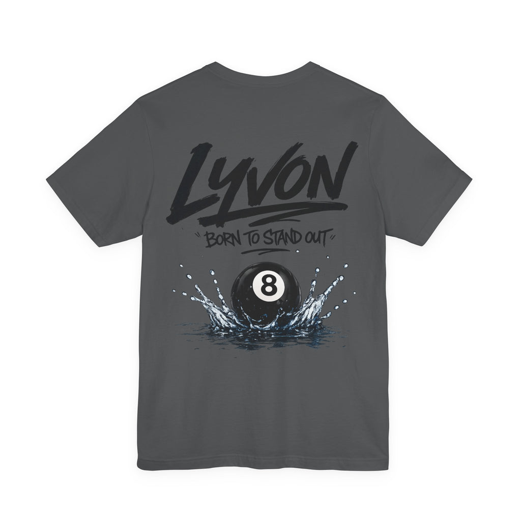 Lyvon 'Born to Stand Out' 8-Ball Splash T-Shirt