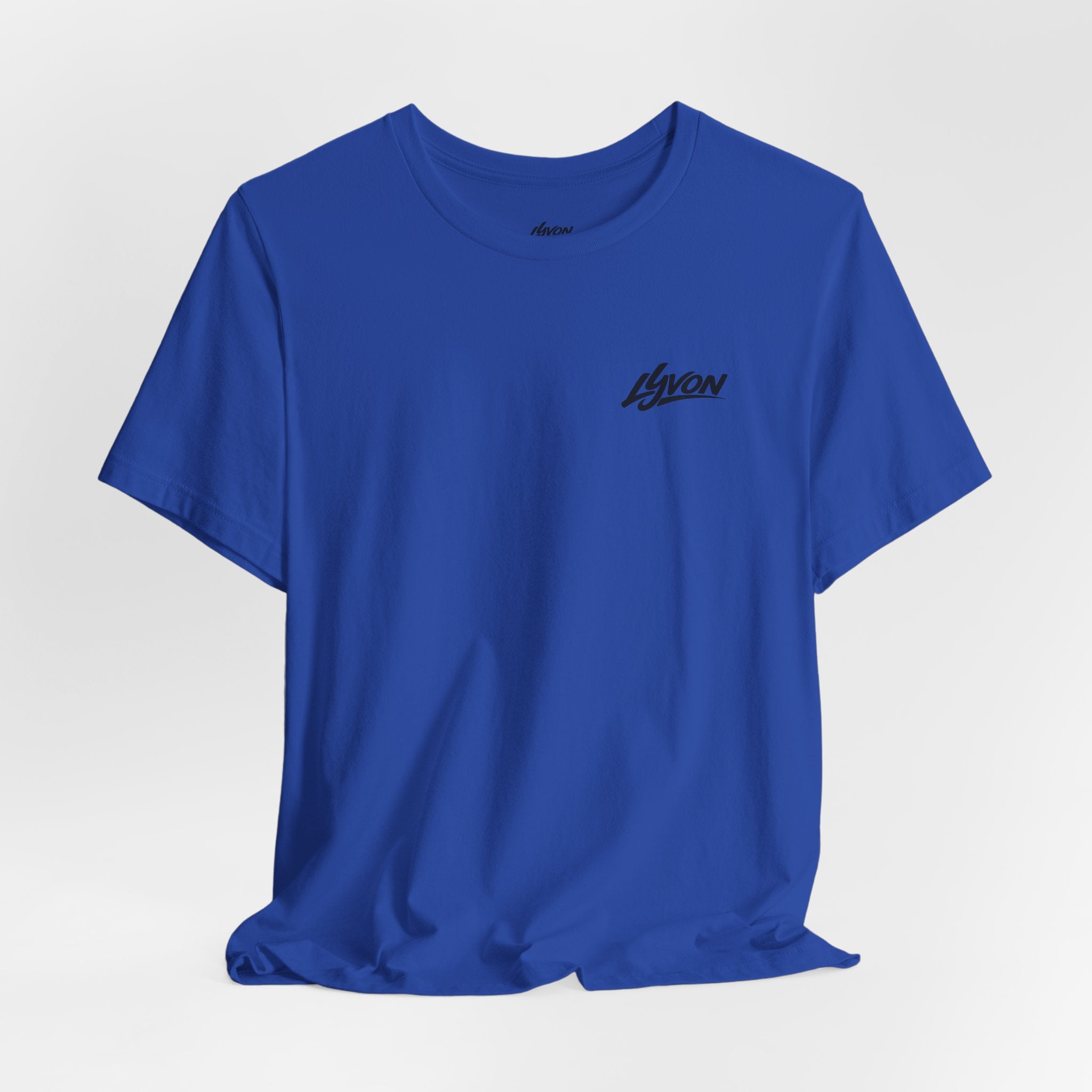 Lyon Retro Wave Tee — Graphic Back Print White T-Shirt