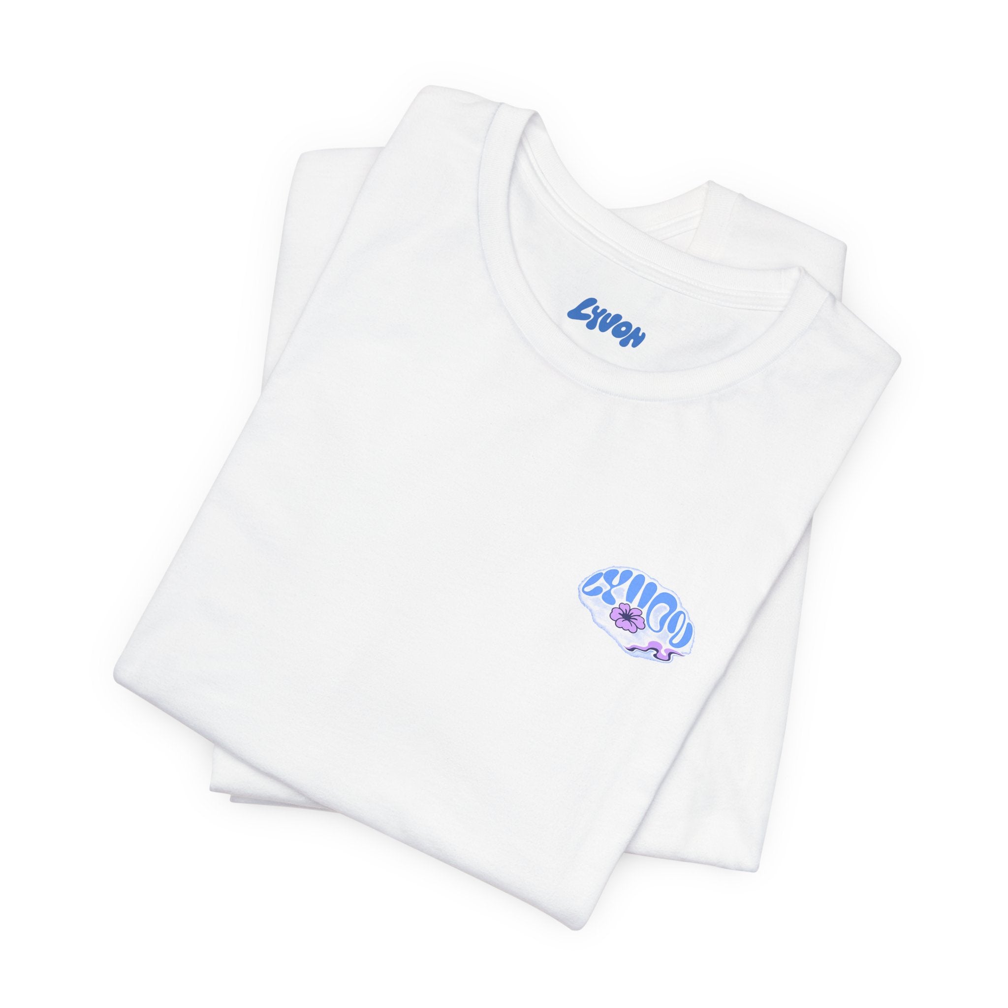 Psychedelic Wave Tee — 'Good Vibes' Retro Bubble Graphic T-Shirt