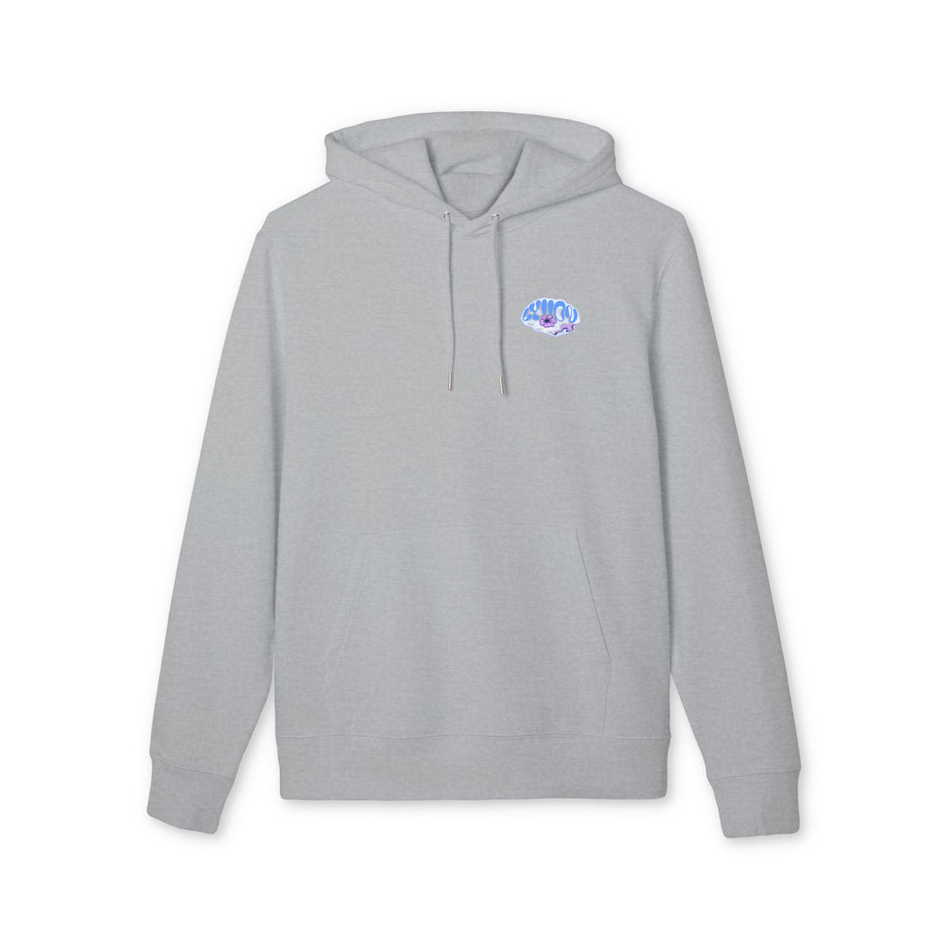 Hoodie — 'Good Vibes' Retro Blue Wave Graphic Hoodie