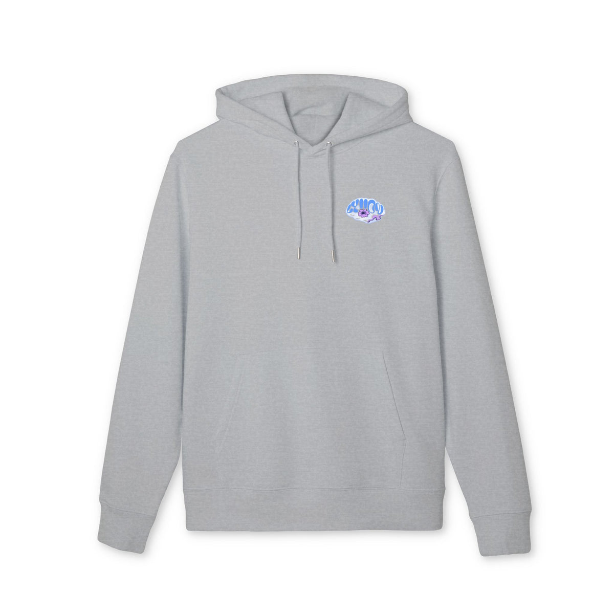 Hoodie — 'Good Vibes' Retro Blue Wave Graphic Hoodie