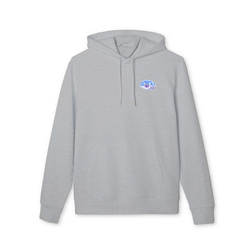 Hoodie — 'Good Vibes' Retro Blue Wave Graphic Hoodie