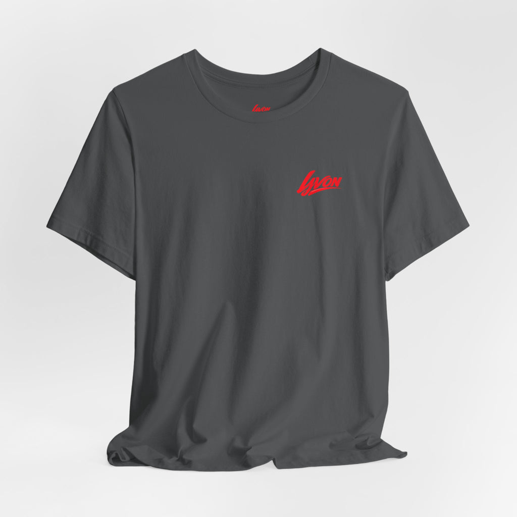 Yvon Heart Graphic Tee — Retro Script Logo T-Shirt