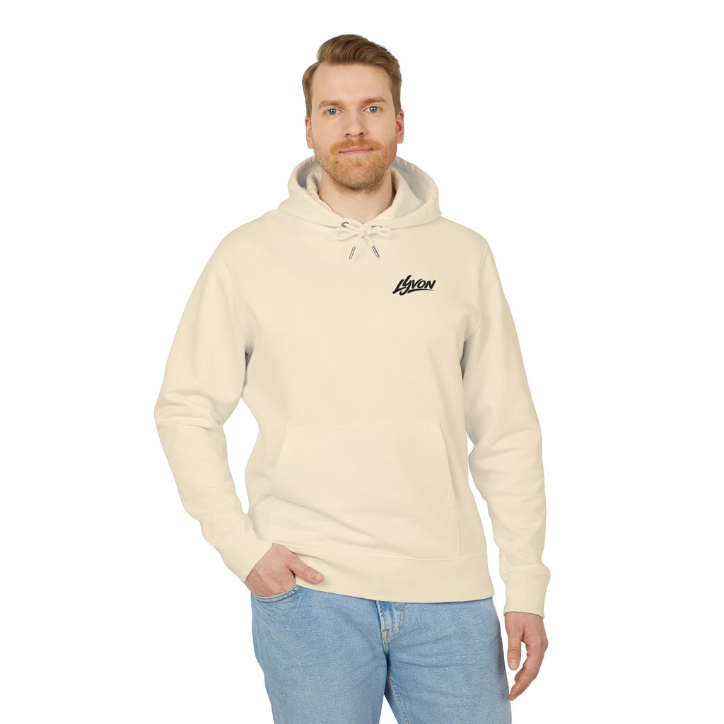 Lyvon 'Born to Stand Out' Hoodie — Graphic White Pullover