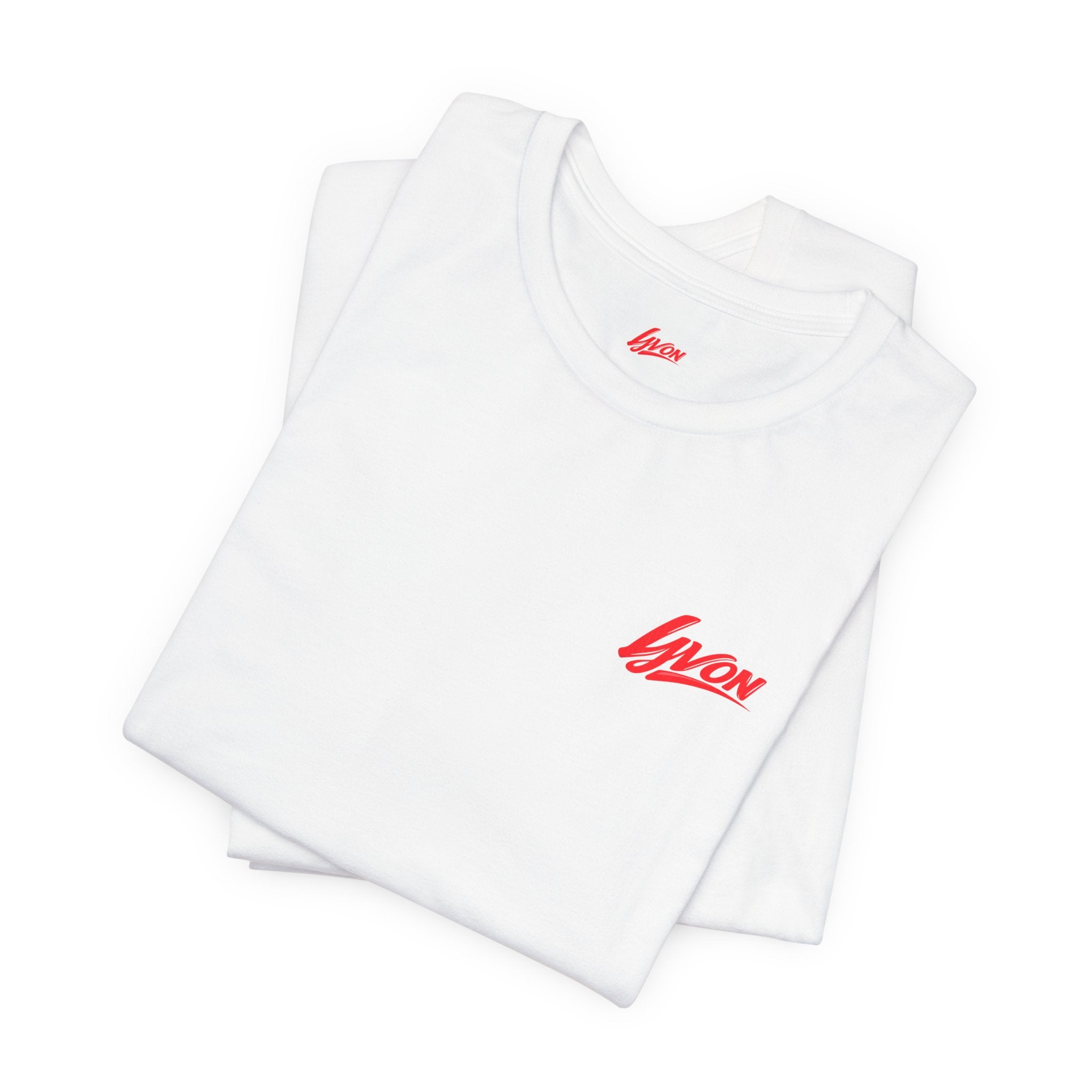 Yvon Heart Graphic Tee — Retro Script Logo T-Shirt