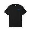 Lyvon Script Logo T‑Shirt — Retro Blue Graphic Tee (Front Chest & Back Print)