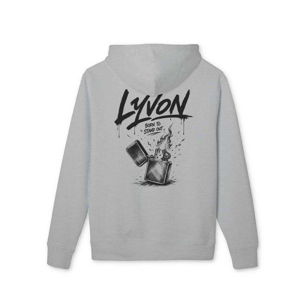 Lyvon 'Born to Stand Out' Hoodie — Graphic White Pullover