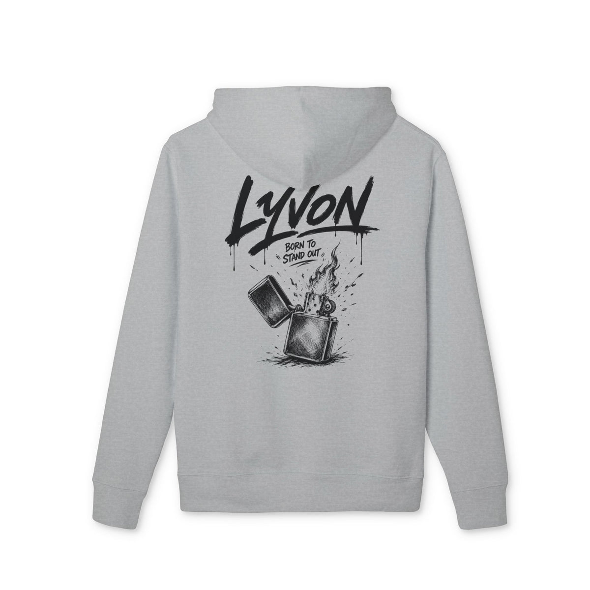 Lyvon 'Born to Stand Out' Hoodie — Graphic White Pullover