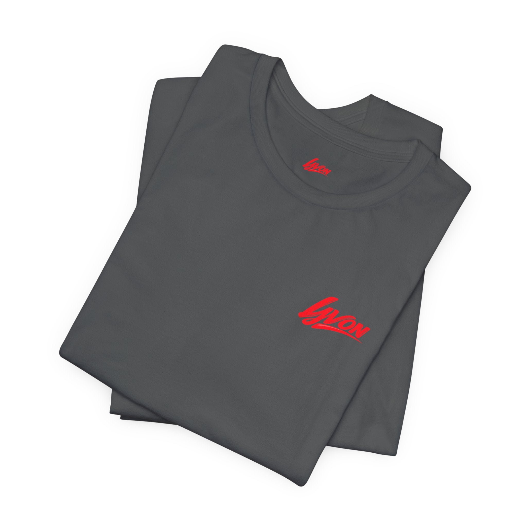 Yvon Heart Graphic Tee — Retro Script Logo T-Shirt
