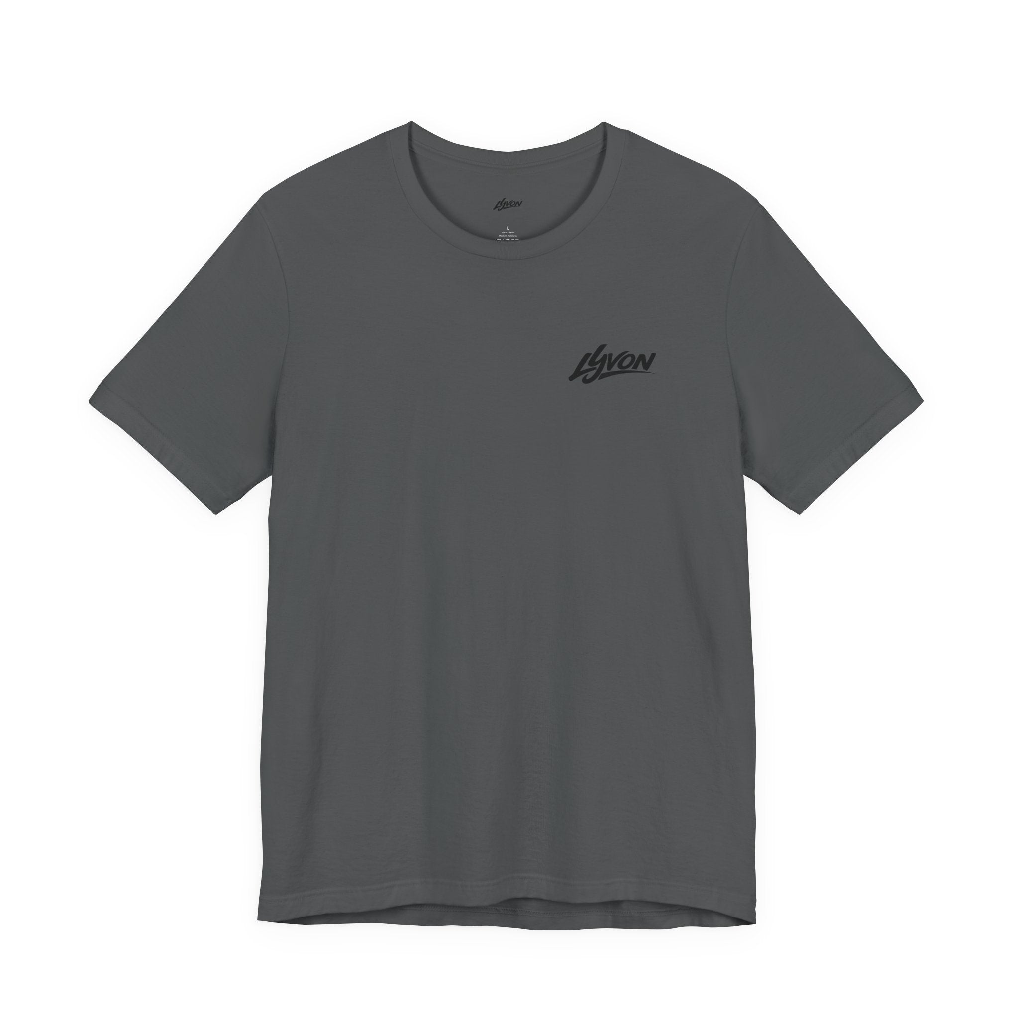 Lyon Retro Wave Tee — Graphic Back Print White T-Shirt