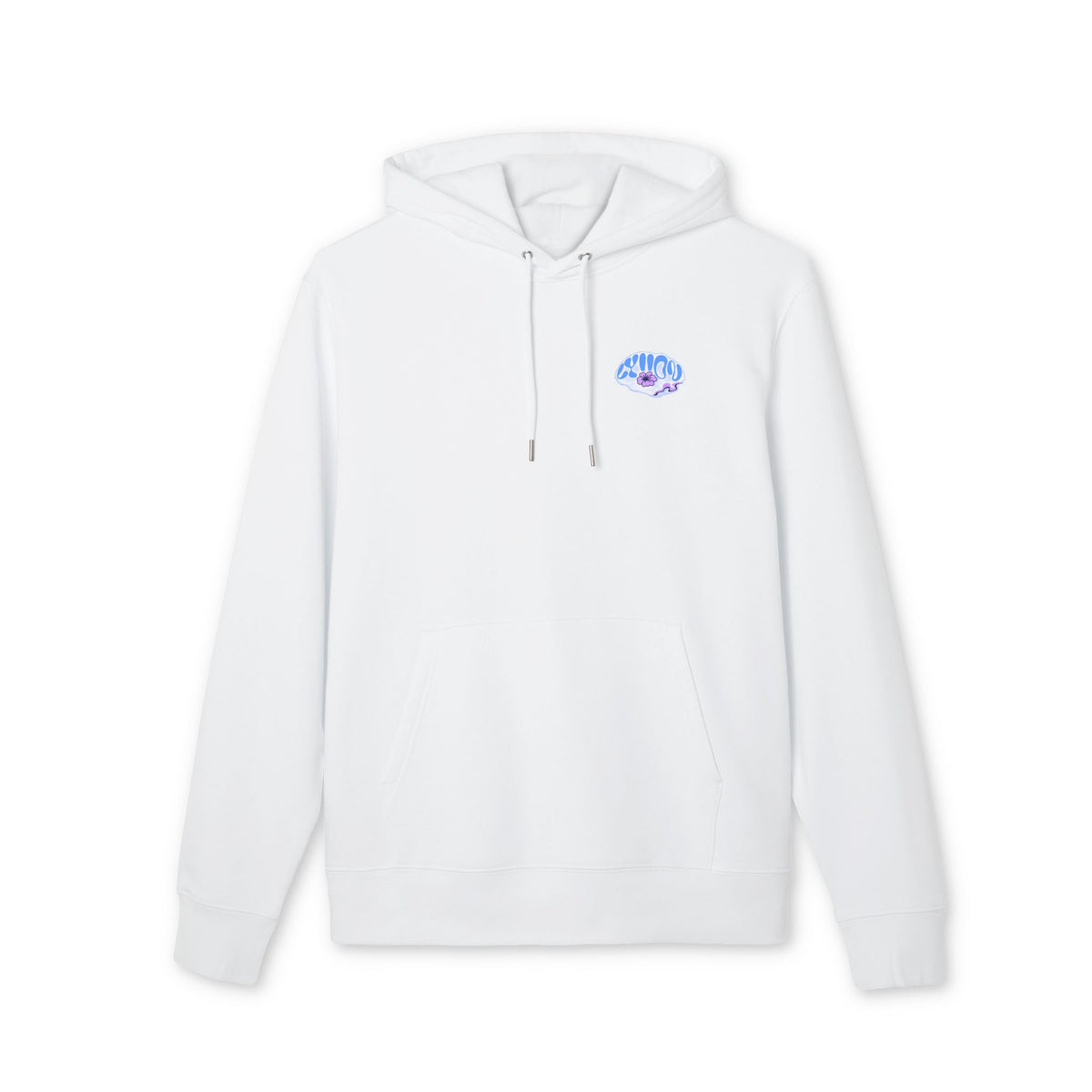 Hoodie — 'Good Vibes' Retro Blue Wave Graphic Hoodie