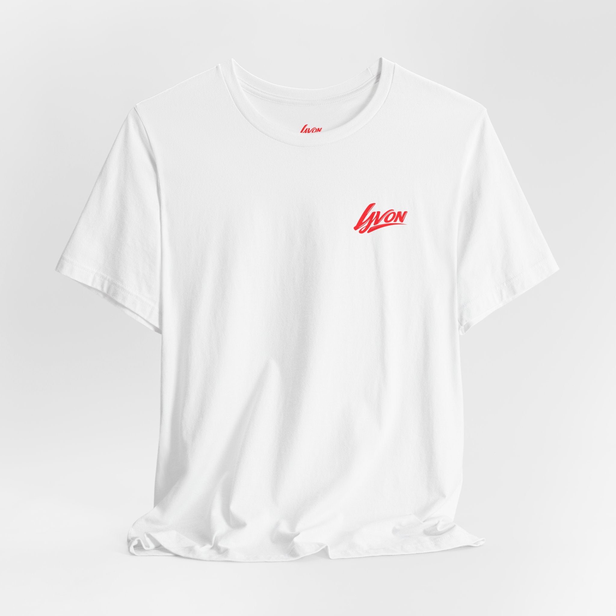 Heart Name Tee — 'Lyon' Pink Heart Graphic T-Shirt
