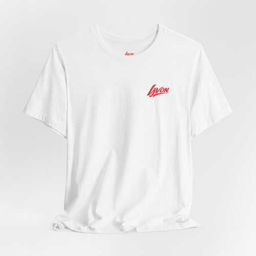 Heart Name Tee — 'Lyon' Pink Heart Graphic T-Shirt