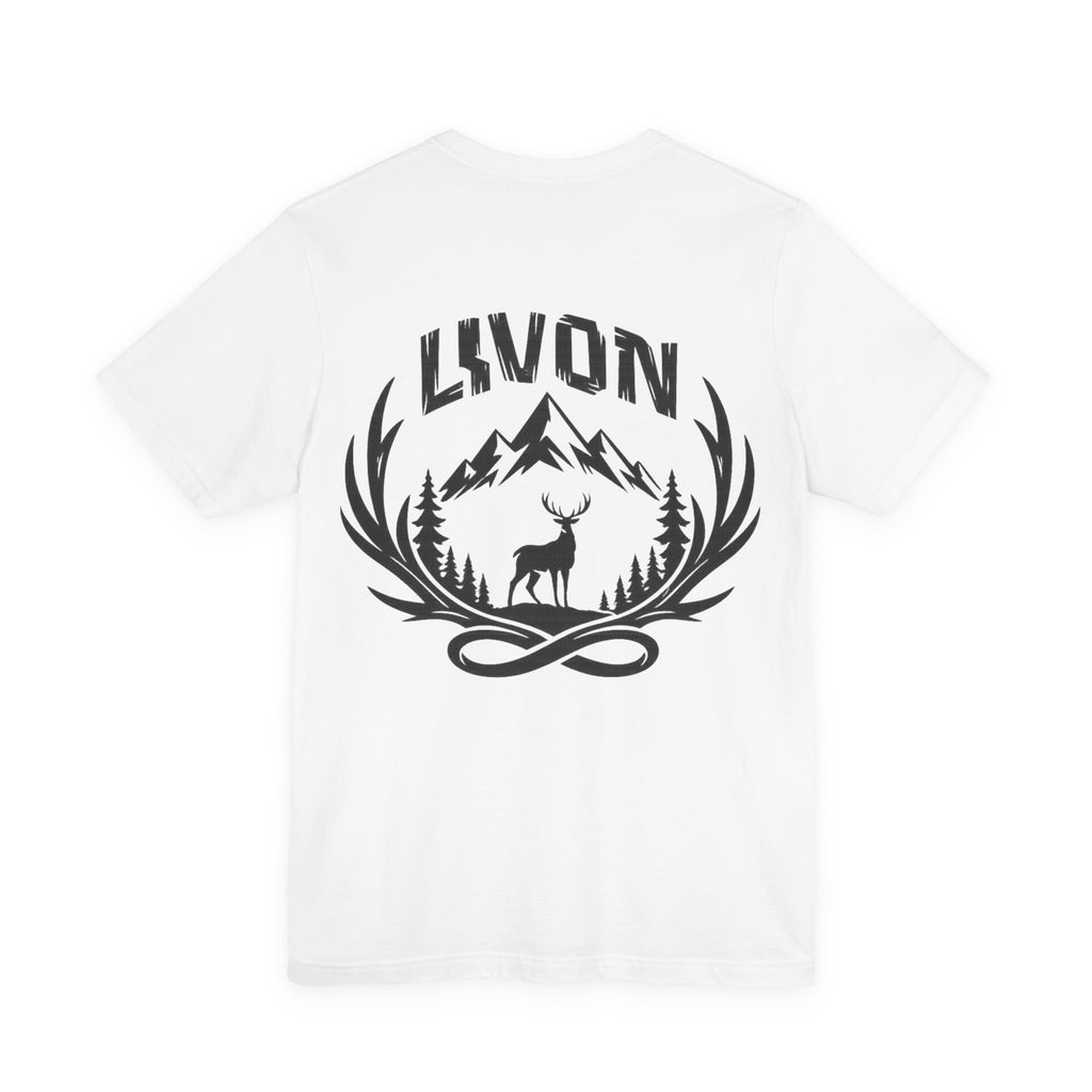 Mountain Deer Graphic Tee — LVVON Outdoor Crewneck T-Shirt