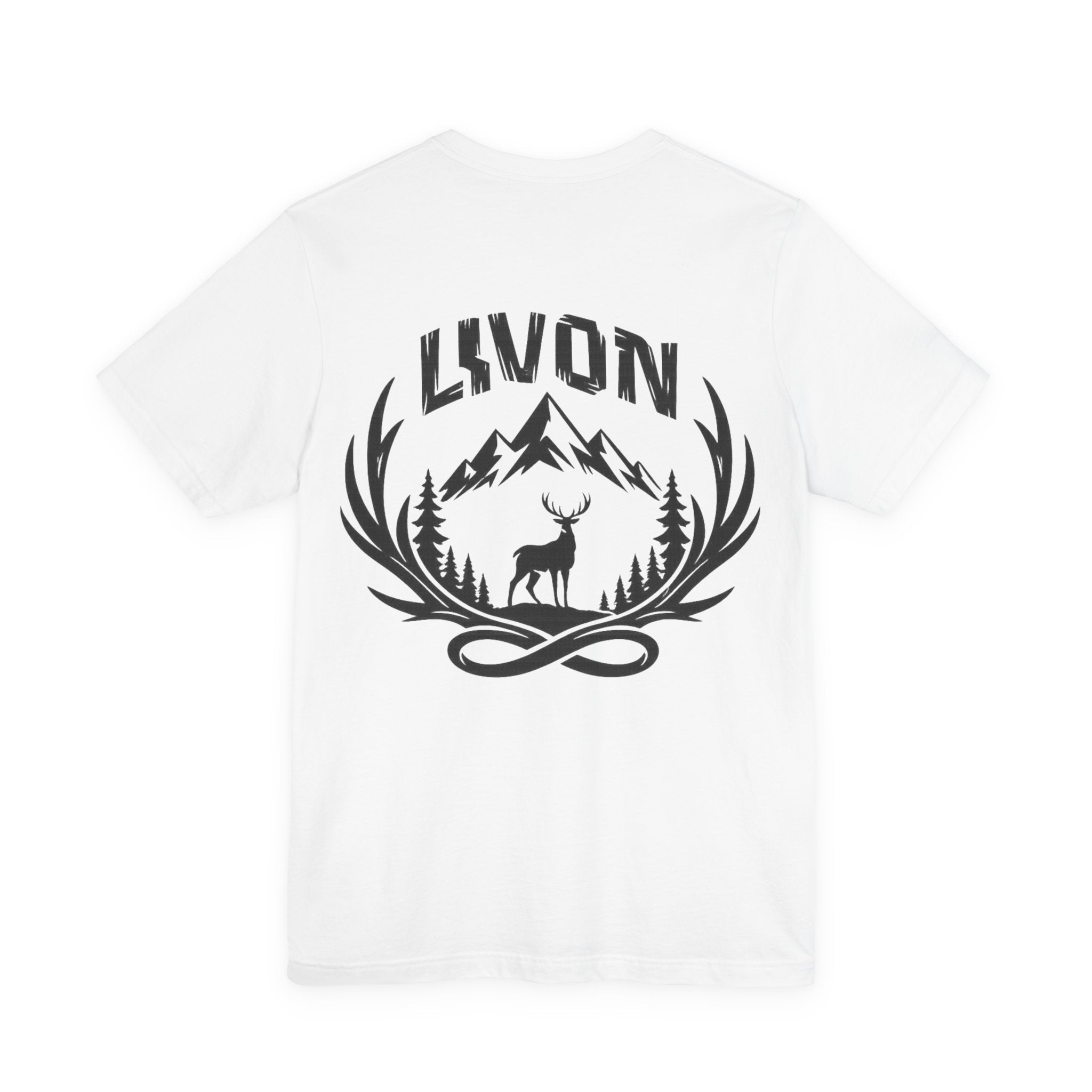 Mountain Deer Graphic Tee — LVVON Outdoor Crewneck T-Shirt