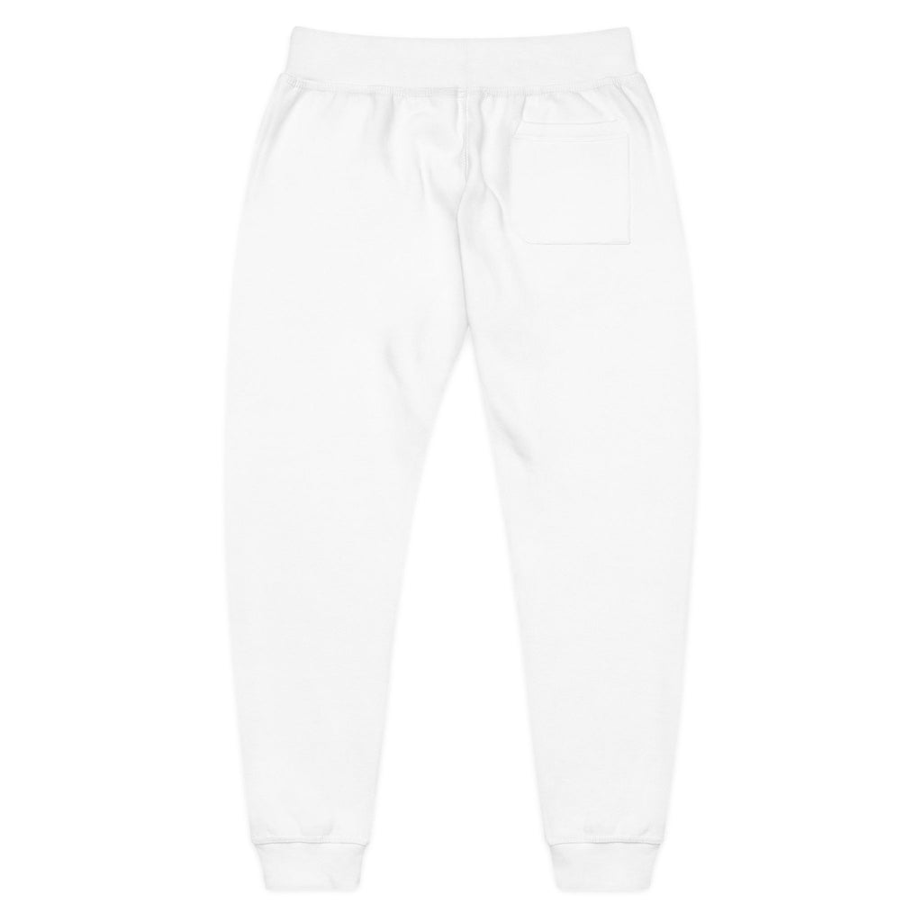 Embroidered "Loser" Fleece Sweatpants — Cozy White Joggers