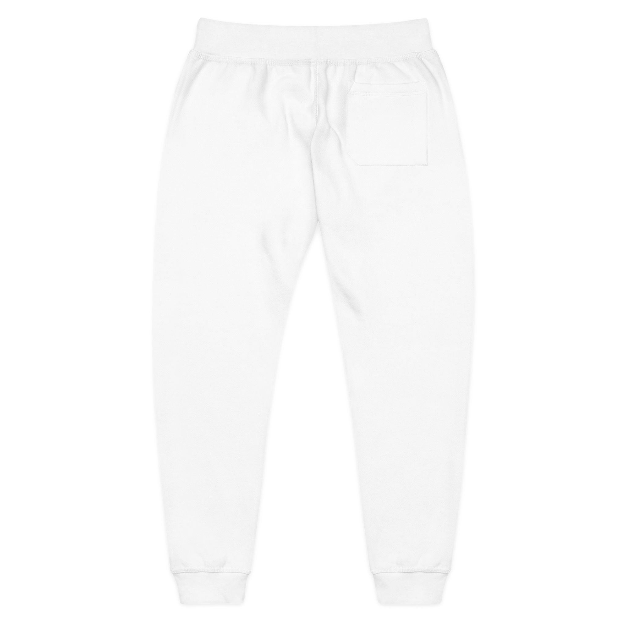 Embroidered "Loser" Fleece Sweatpants — Cozy White Joggers