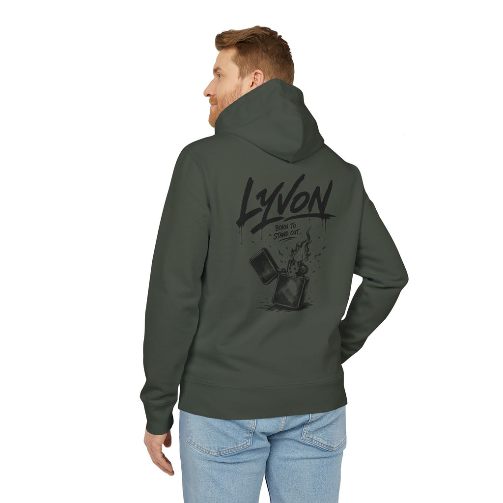Lyvon 'Born to Stand Out' Hoodie — Graphic White Pullover