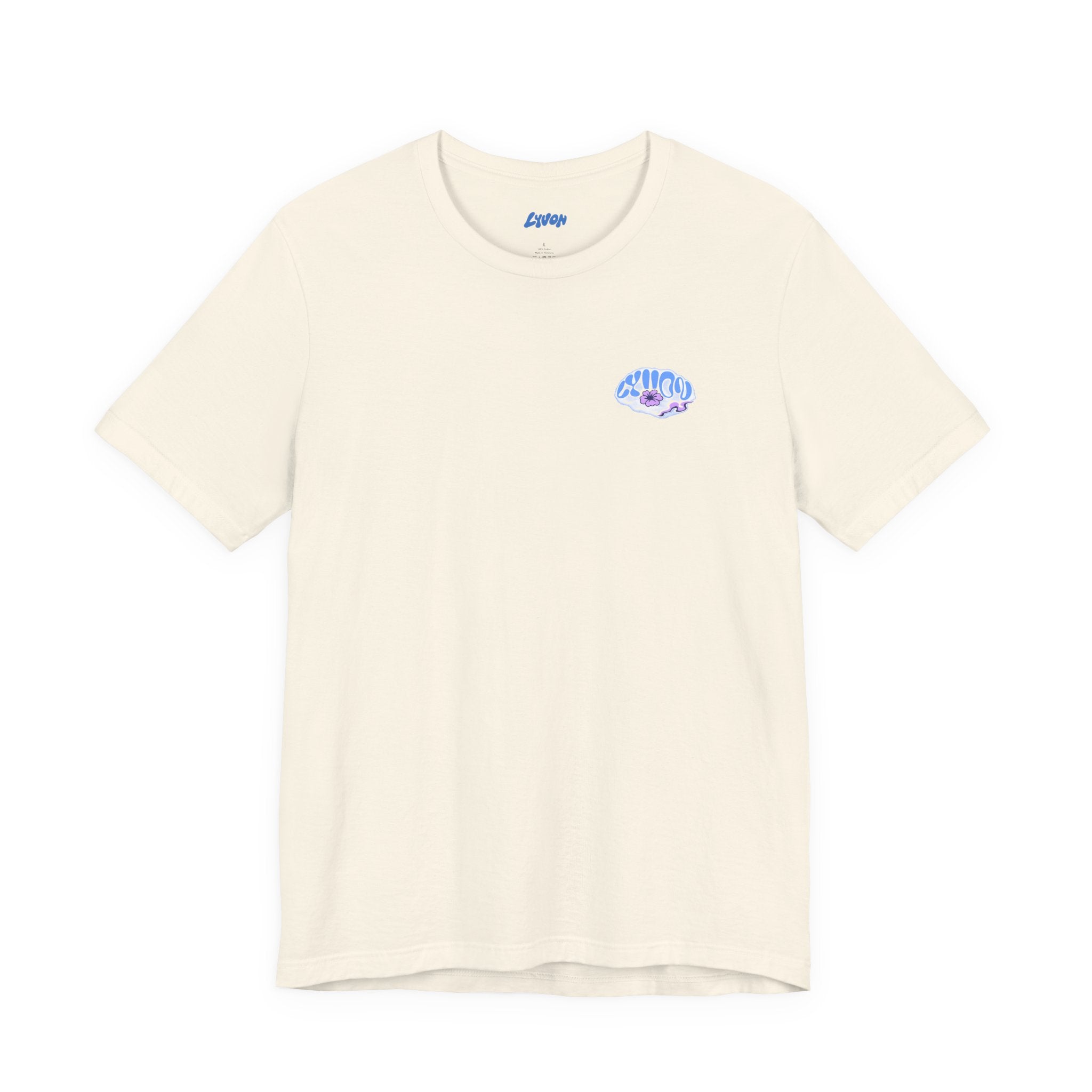 Psychedelic Wave Tee — 'Good Vibes' Retro Bubble Graphic T-Shirt