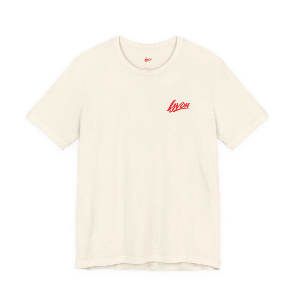 Heart Name Tee — 'Lyon' Pink Heart Graphic T-Shirt