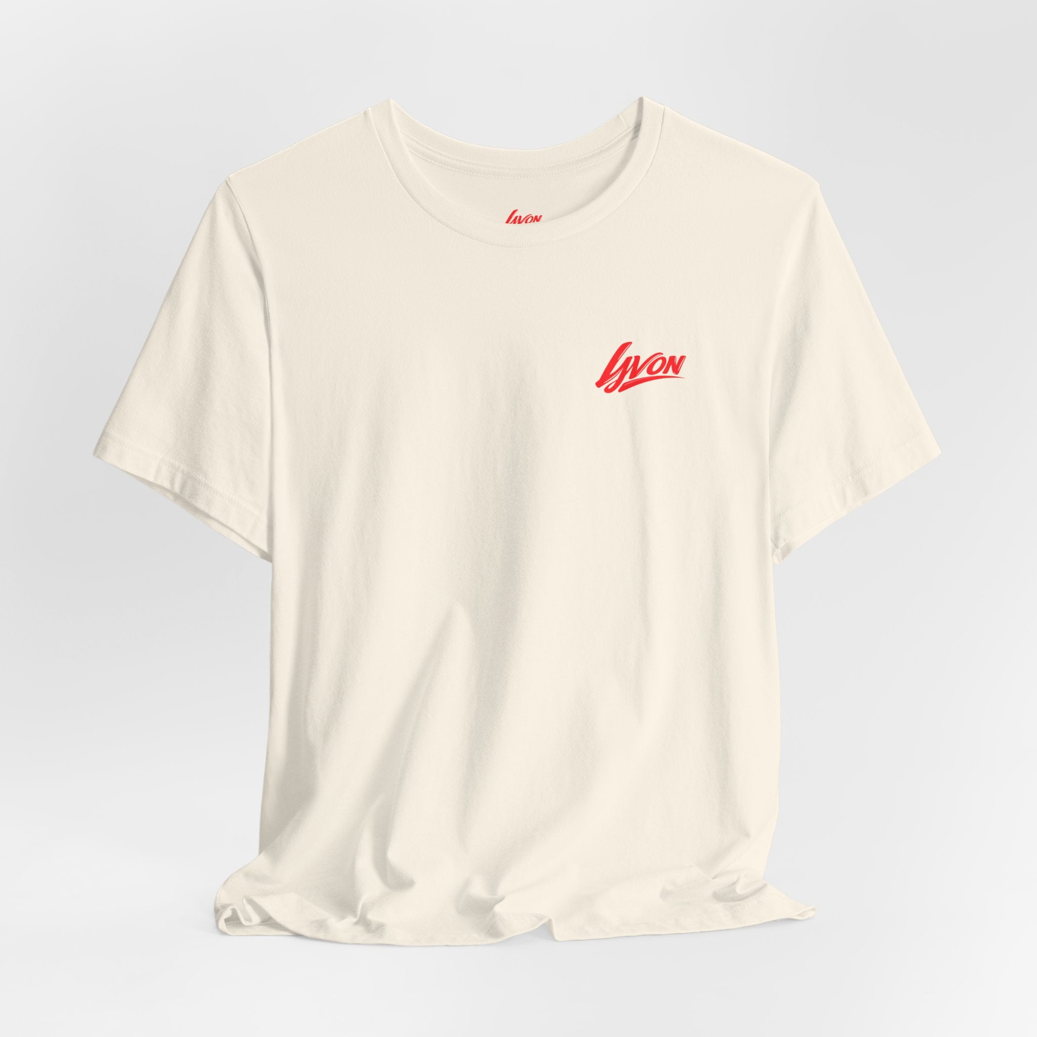 Heart Name Tee — 'Lyon' Pink Heart Graphic T-Shirt