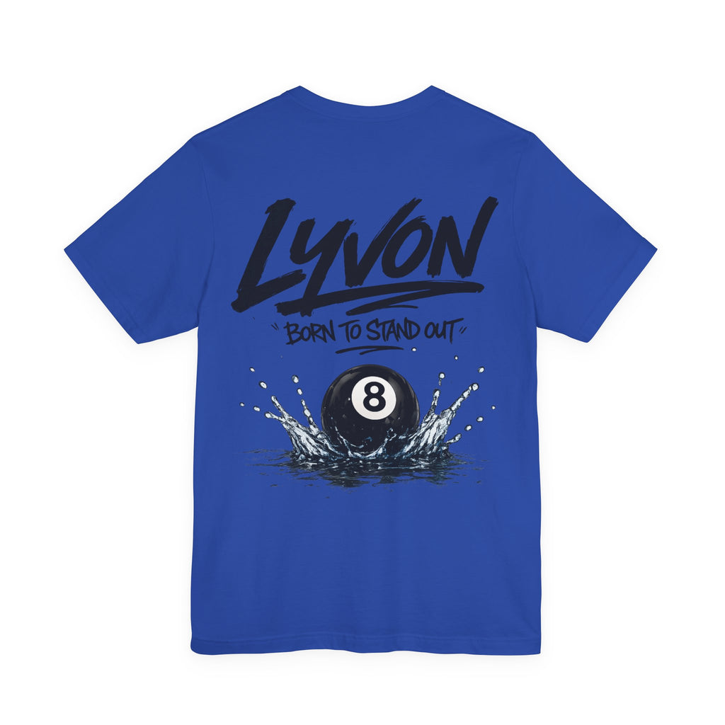 Lyvon 'Born to Stand Out' 8-Ball Splash T-Shirt