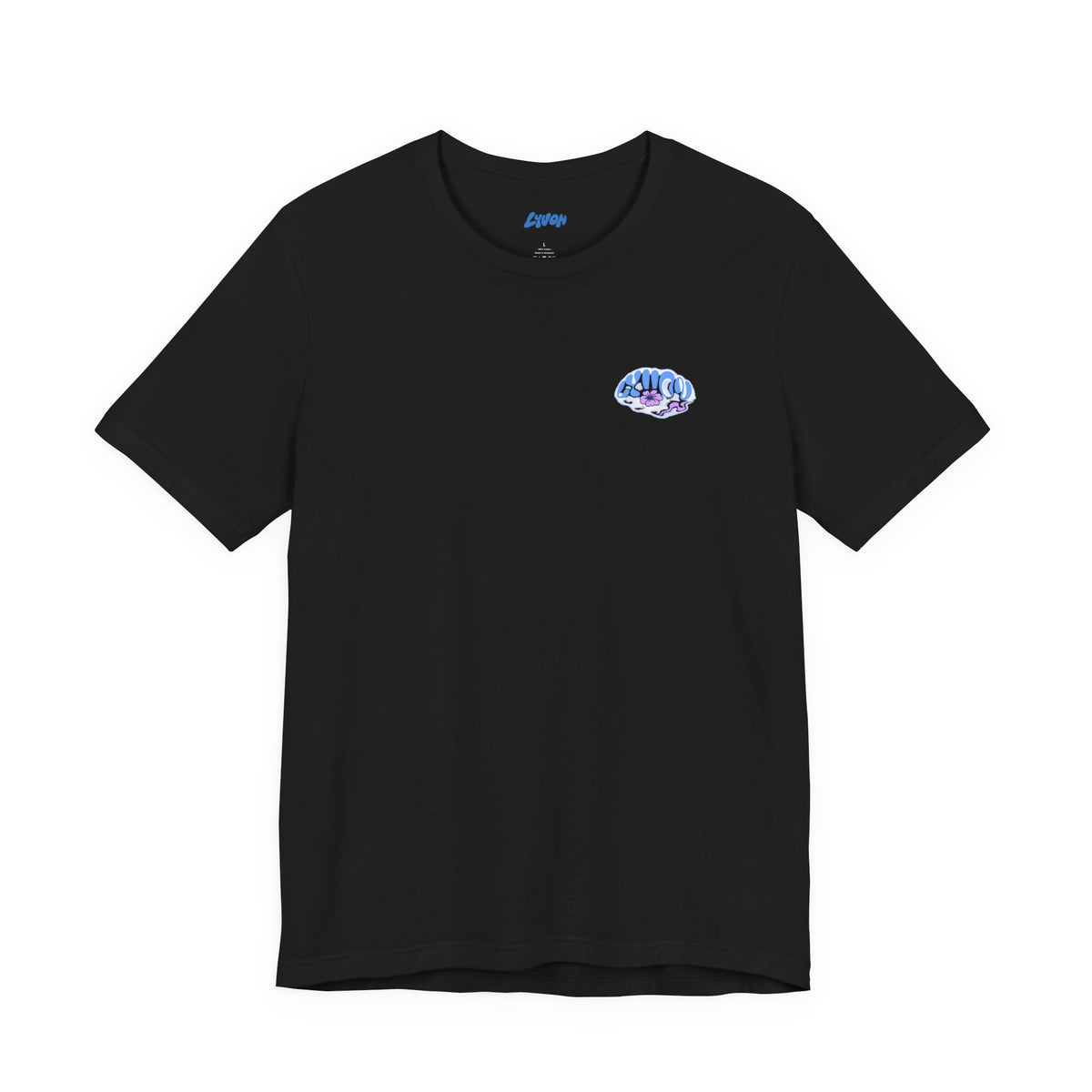 Psychedelic Wave Tee — 'Good Vibes' Retro Bubble Graphic T-Shirt
