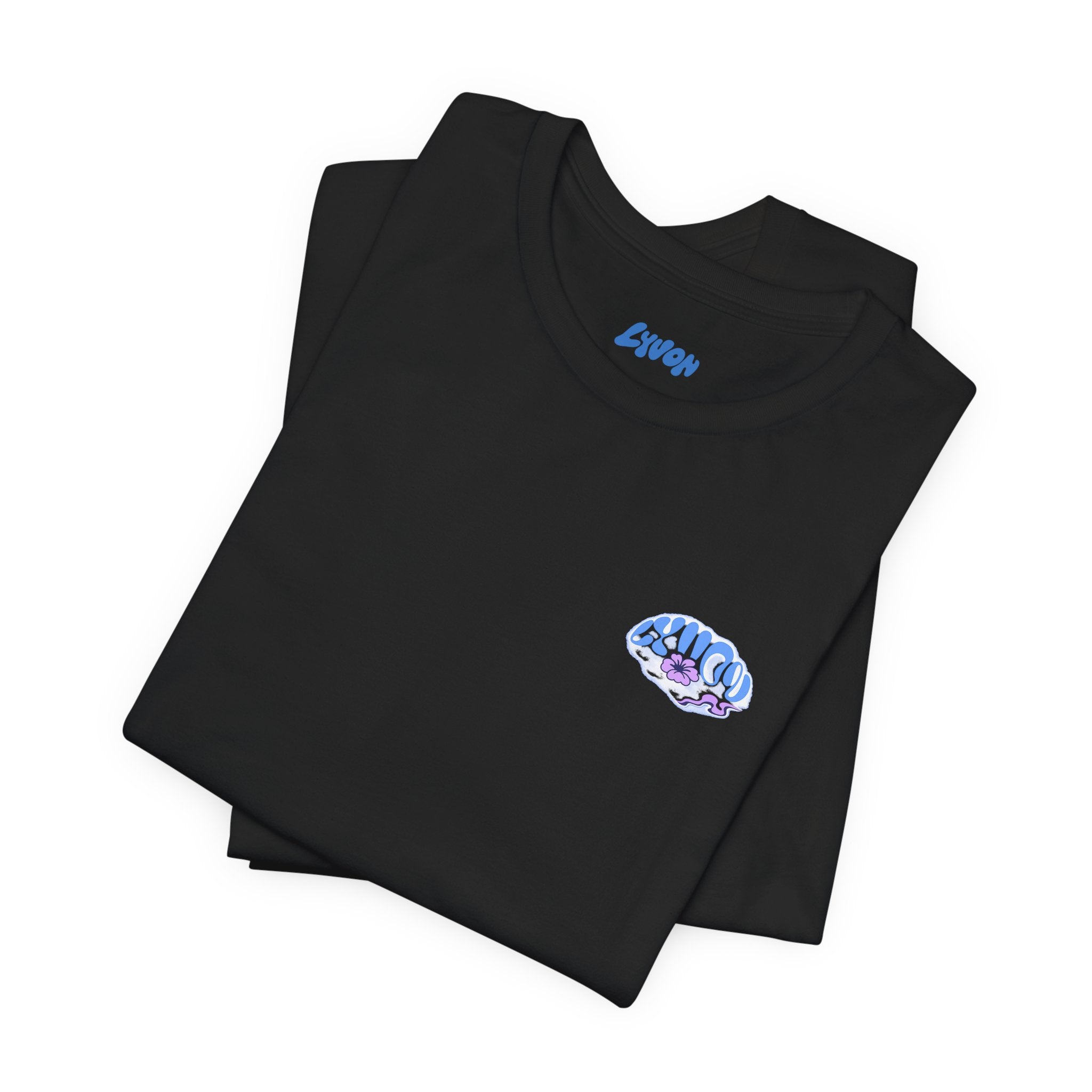 Psychedelic Wave Tee — 'Good Vibes' Retro Bubble Graphic T-Shirt