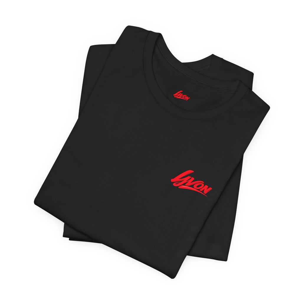 Heart Name Tee — 'Lyon' Pink Heart Graphic T-Shirt