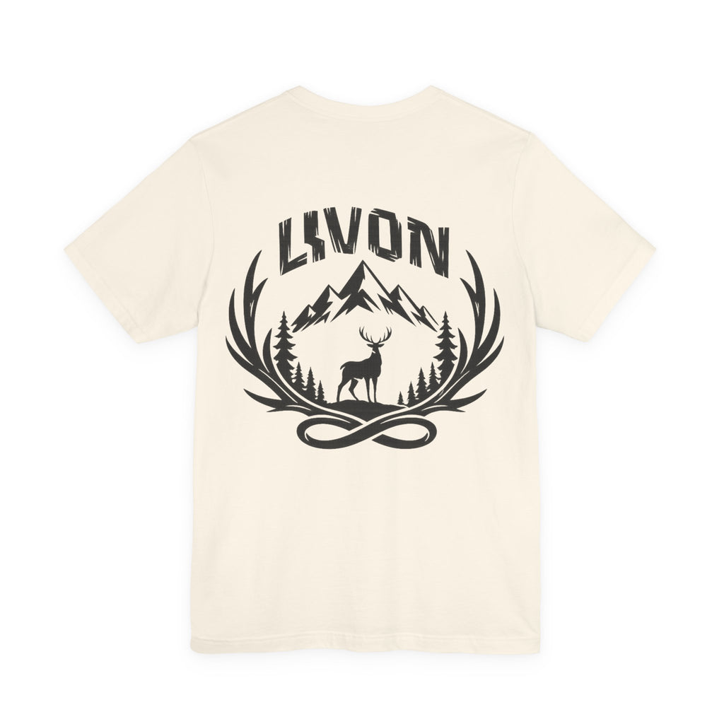 Mountain Deer Graphic Tee — LVVON Outdoor Crewneck T-Shirt