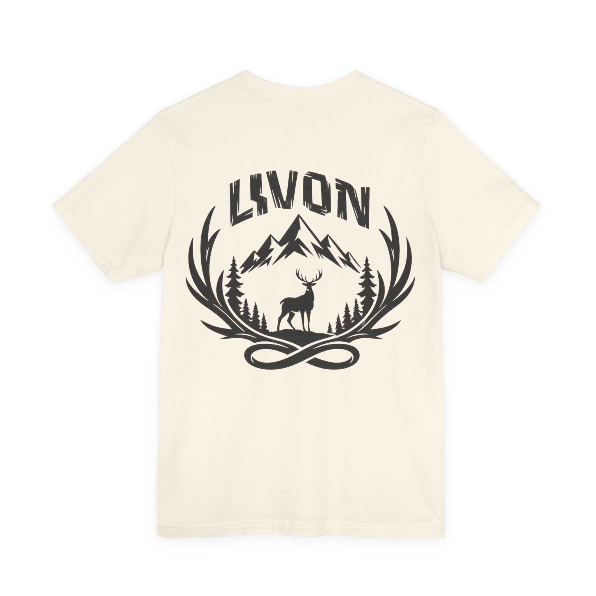 Mountain Deer Graphic Tee — LVVON Outdoor Crewneck T-Shirt