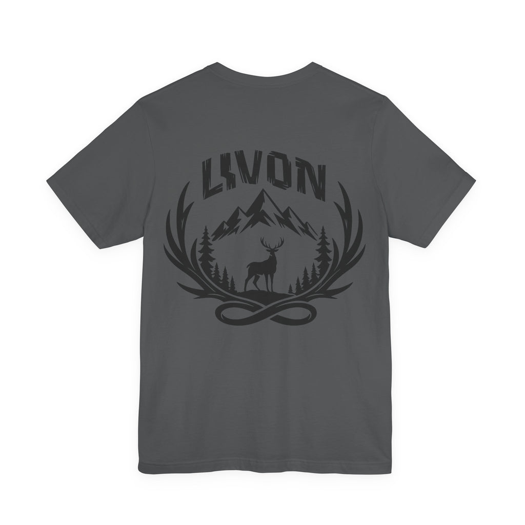 Mountain Deer Graphic Tee — LVVON Outdoor Crewneck T-Shirt