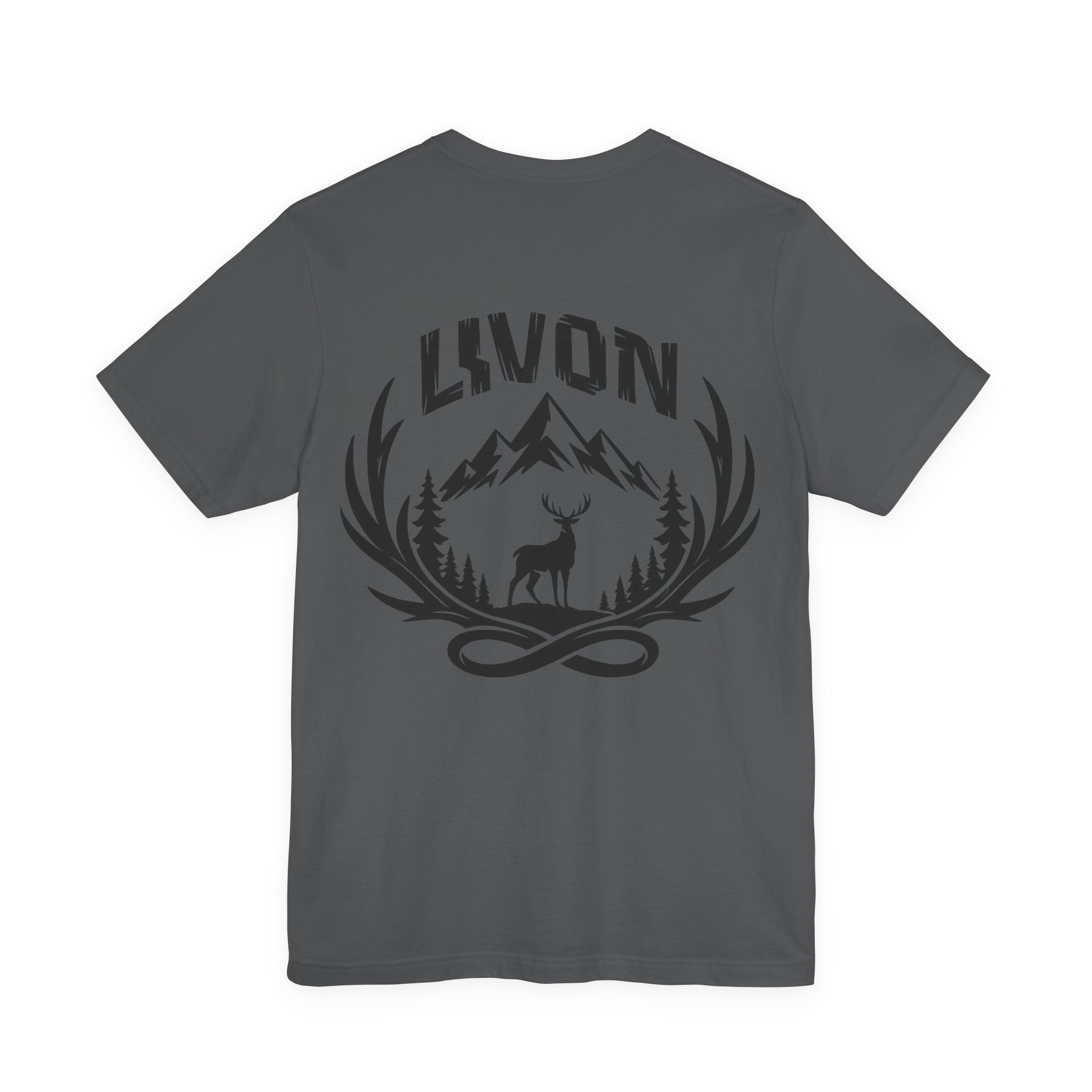 Mountain Deer Graphic Tee — LVVON Outdoor Crewneck T-Shirt