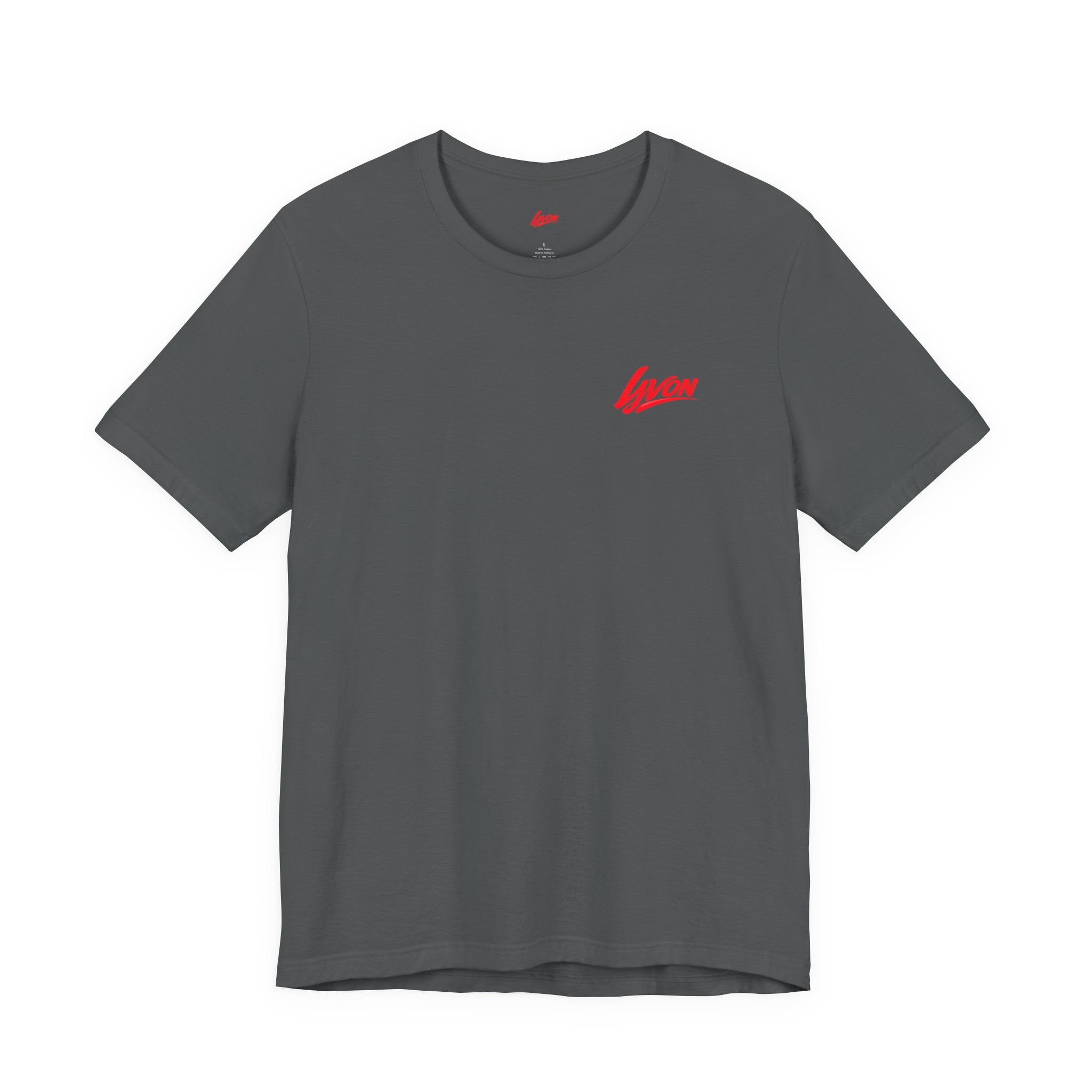 Yvon Heart Graphic Tee — Retro Script Logo T-Shirt