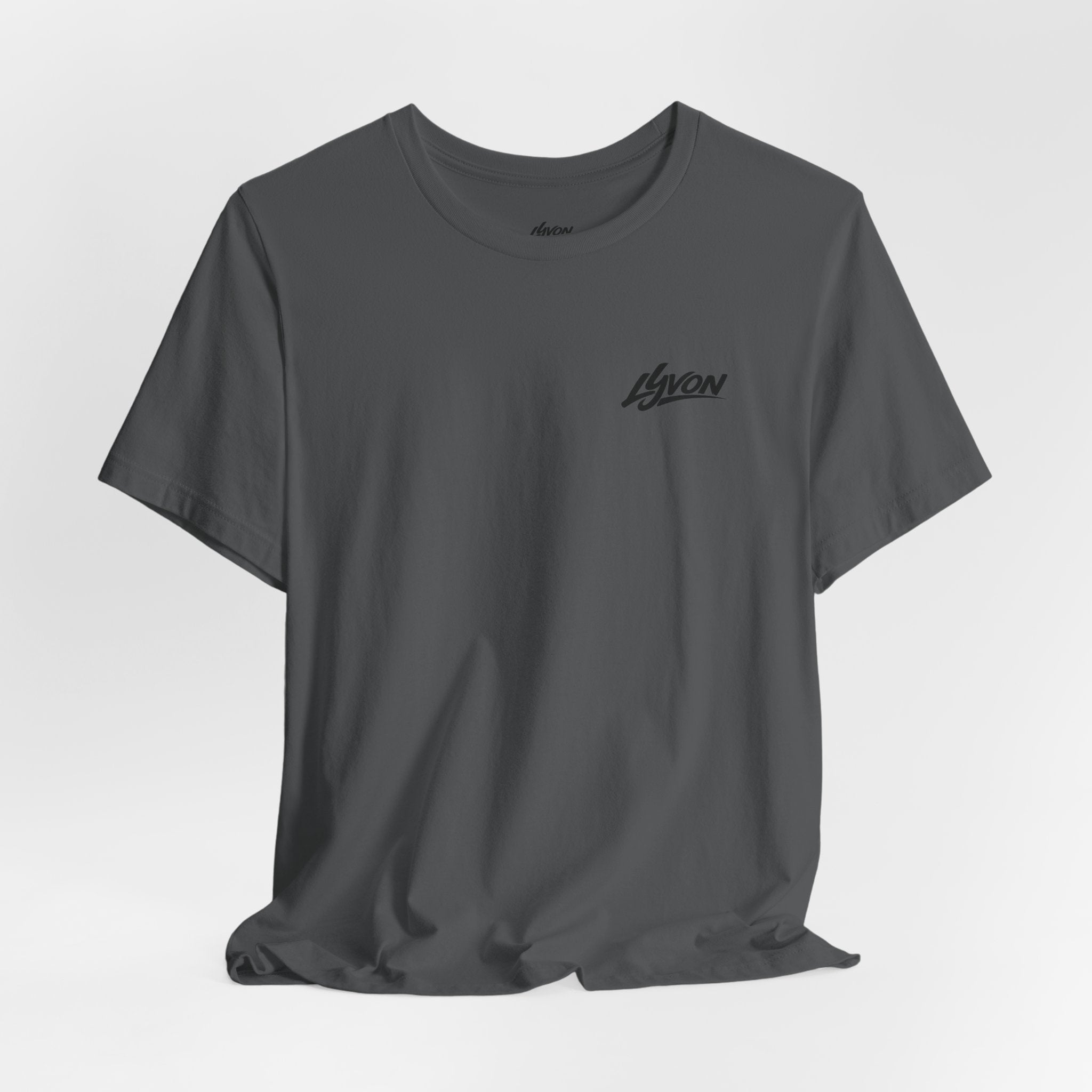 Lyon Retro Wave Tee — Graphic Back Print White T-Shirt