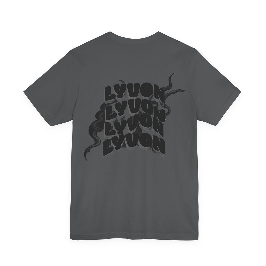 Lyon Retro Wave Tee — Graphic Back Print White T-Shirt