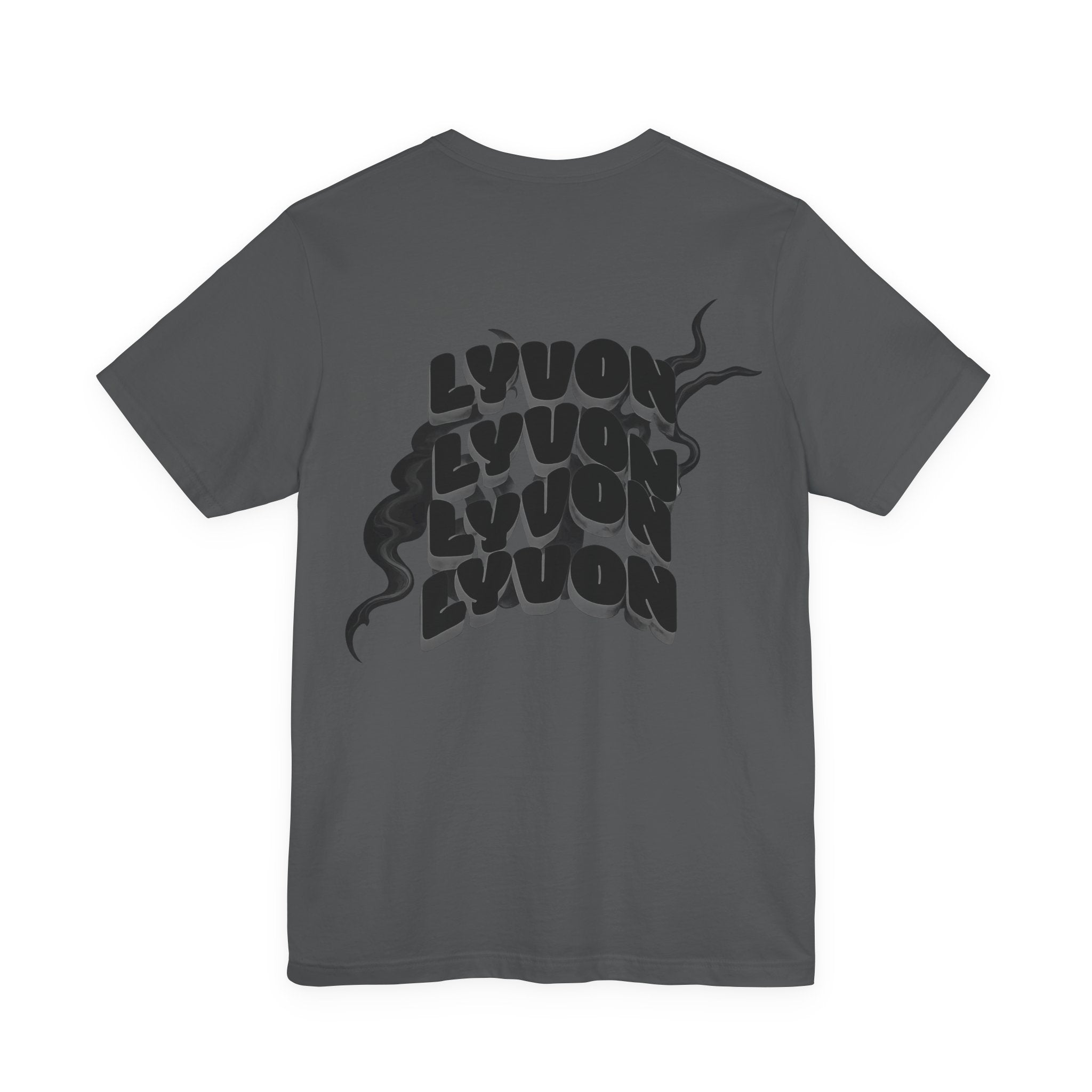 Lyon Retro Wave Tee — Graphic Back Print White T-Shirt